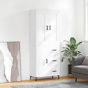 Witrynka, biała, 69,5x34x180 cm, materiał drewnopochodny Lumarko! - Witryny Witrynka, biała, 69,5x34x180 cm, materiał drewnopochodny Lumarko! - Witryny - miniaturka - grafika 1