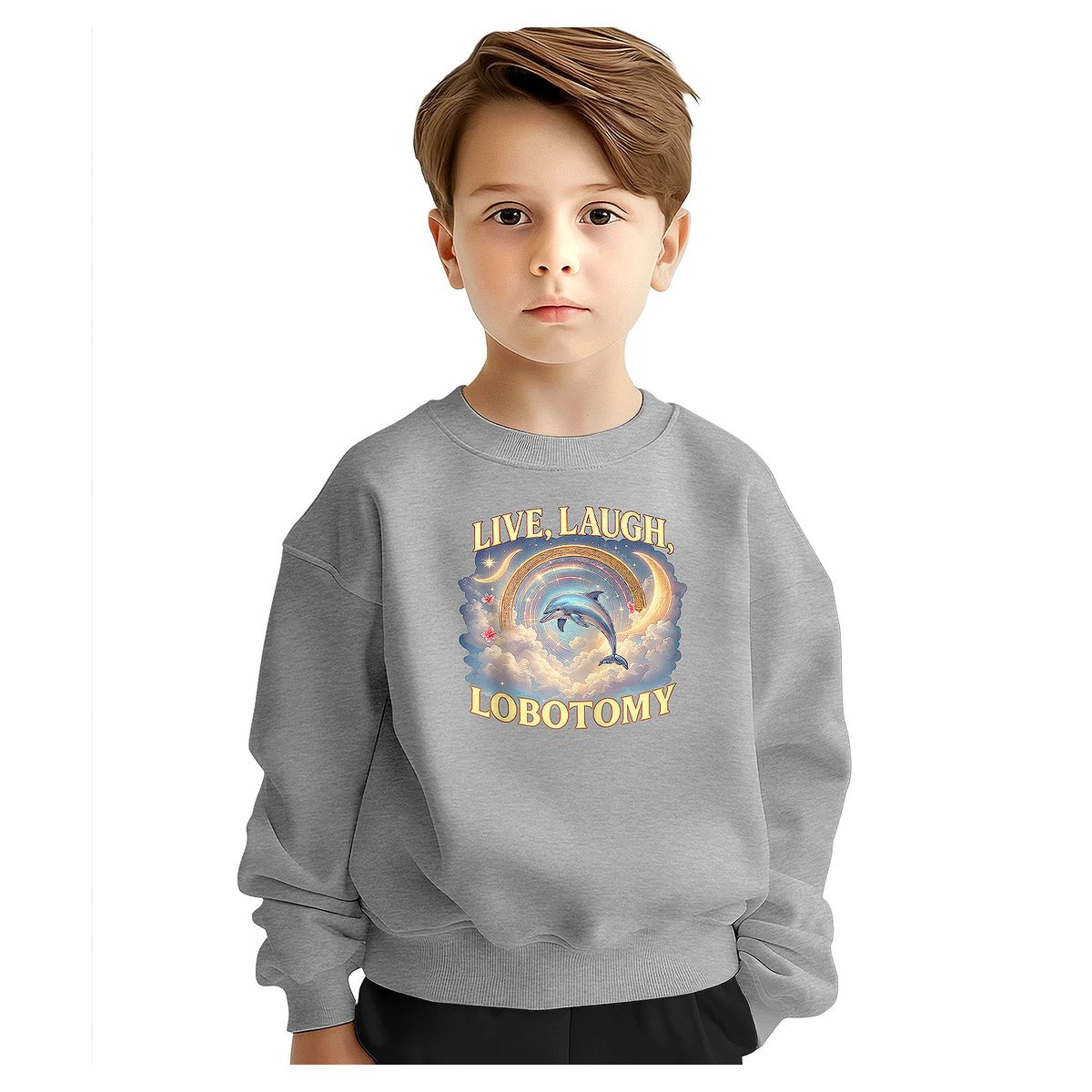 BLUZA DZIECIĘCA LIVE LAUGH LOBOTOMY 122-128 DLA CHŁOPCA DZIEWCZYNKI