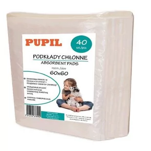 Pupil Podkłady Chłonne 60X60 40 sztuk - Maty do nauki czystości - miniaturka - grafika 1