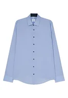 Koszulki męskie - Seidensticker Męska koszulka z długim rękawem X-Slim Fit, jasnoniebieski, 38 - miniaturka - grafika 1