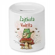 Skarbonki - Skarbonka Dla Violetty Idealny na Urodziny Prezent z Nadrukiem ze Zdjęciem - miniaturka - grafika 1