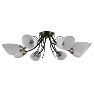 Italux Lampa wisząca CRISTINA czarny mat śr 66 cm 8x40W E27 - Oprawy, klosze i abażury - miniaturka - grafika 1