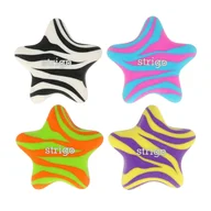 Gumki biurowe - Gumka do ścierania do szkoły dla dzieci Strigo dwukolorowa Gwiazdy w 4 kolorach - miniaturka - grafika 1