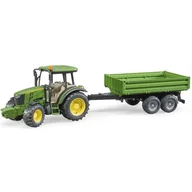 Samochody i pojazdy dla dzieci - Bruder 2108 Traktor John Deere 5115M z przyczepą - miniaturka - grafika 1
