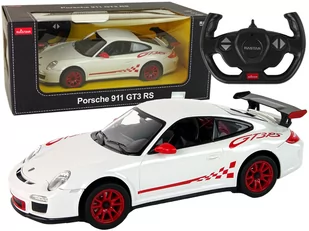 Auto R/C Porsche 911 GT3 RS 1:14 Rastar Białe - Samochody i pojazdy dla dzieci - miniaturka - grafika 1