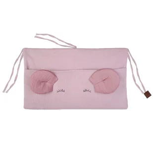 Hi Little One organizer przybornik do łóżeczka MOUSE Blush/Baby Pink - Organizery na łóżeczko - miniaturka - grafika 1