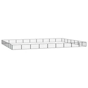 Sprzęt podróżny i transportery dla psów - vidaXL Kojec dla psa, 32 panele, czarny, 100x50 cm, stal - miniaturka - grafika 1