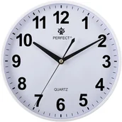 Zegary - Zegar ścienny Perfect PW347-1700-1 biały 25,5 cm . - miniaturka - grafika 1