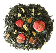 Herbata - ﻿Najlepsza liściasta herbata zielona CESARSKA BRZOSKWINIA truskawki 120g - miniaturka - grafika 1