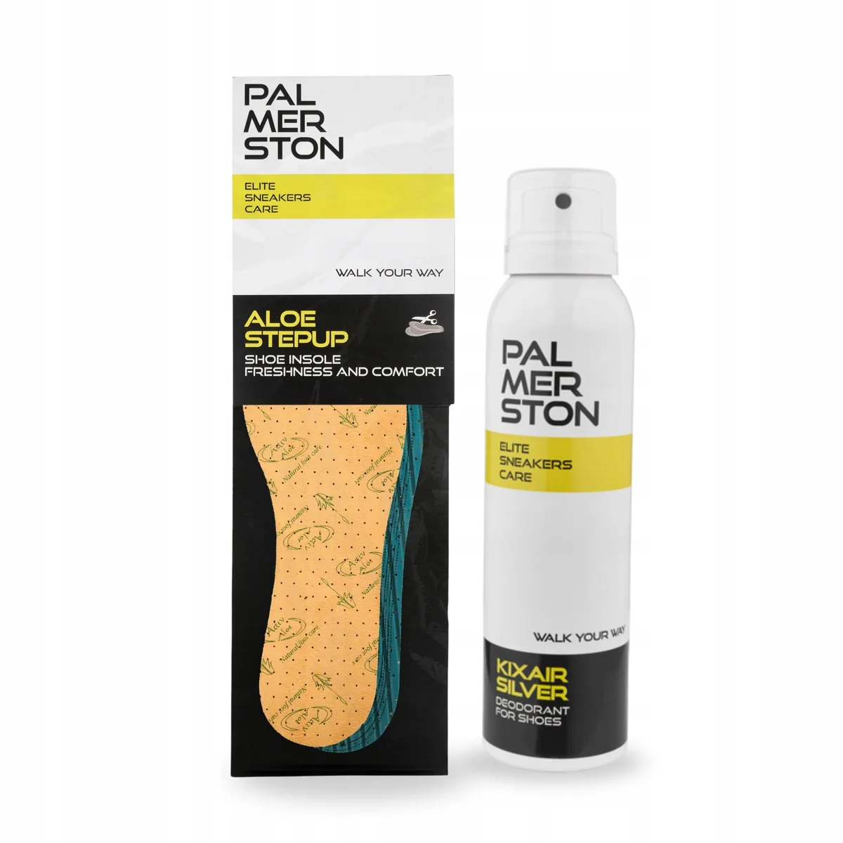 Odświeżacz do Butów z Wkładkami Aloe StepUp Zestaw 2w1 Palmerston