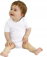 Body dla niemowląt - Body KRÓTKI rękaw BIAŁE Biel r 98 KLEKLE - miniaturka - grafika 1
