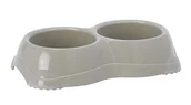Miski dla kotów - Yarro YARRO Miska Smarty podwójna dla kota 2x0,2l na gumie c.szary [Y3711-1760] ZH_07155 - miniaturka - grafika 1