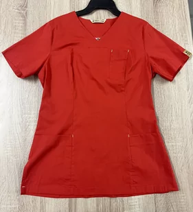 Rena Bluza Medyczna Scrubs - Pomarańczowa Rozmiar: 38 - Odzież medyczna - miniaturka - grafika 2