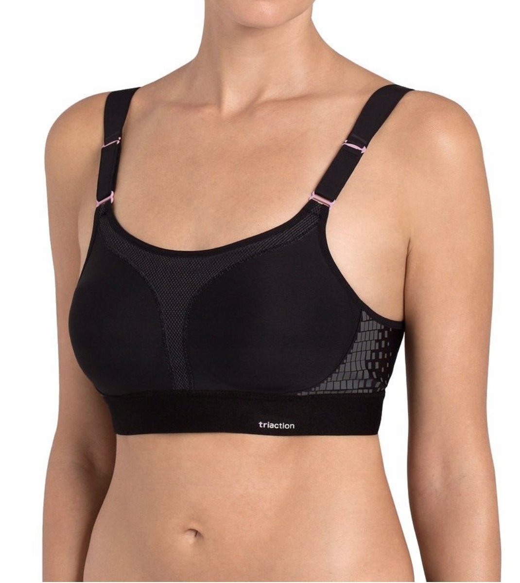 Biustonosz Sportowy TRIUMPH Triaction Extreme Lite N 70B Czarny Bez Fiszbin