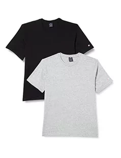 Champion Męski T-shirt z logo American Classics (2 sztuki), szary melanż/czarny, XXL - Koszulki męskie - miniaturka - grafika 1