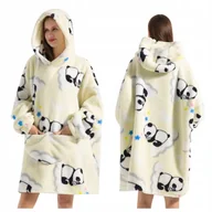 Bluzy damskie - KOC BLUZA Oversize Kocobluza Cieplutka 2w1 Panda Koala XXL Długa Kocyk - miniaturka - grafika 1