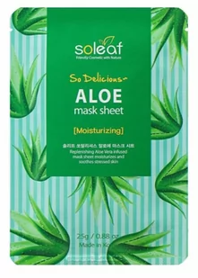 Maseczka do twarzy na tkaninie Soleaf So Delicious Aloe Mask Sheet Moisturizing 25 g (8809389032877) - Maseczki do twarzy - miniaturka - grafika 1