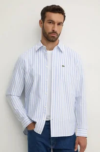 Lacoste koszula męska kolor niebieski regular z kołnierzykiem klasycznym CH5623 - Koszule męskie - miniaturka - grafika 1