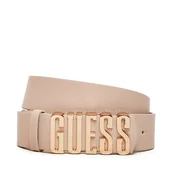 Paski - Pasek Damski Guess Meridian (BG) Belts BW9113 P4235 Écru - miniaturka - grafika 1