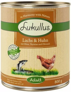 Lukullus łosoś i kurczak - 6 x 400 g - Mokra karma dla psów - miniaturka - grafika 1