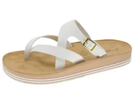 Klapki i japonki damskie - Klapki damskie Beppi 2182950 białe - miniaturka - grafika 1