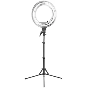 ACTIVESHOP LAMPA PIERŚCIENIOWA RING LIGHT 18" 55W FLUORESCENT BIAŁA + STATYW - Lampy kosmetyczne - miniaturka - grafika 1