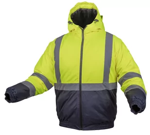 hogert technik OKER kurtka ostrzegawcza ocieplana bomber, kolor żółty XL HT5K244-XL HT5K244-XL - Odzież robocza - miniaturka - grafika 1