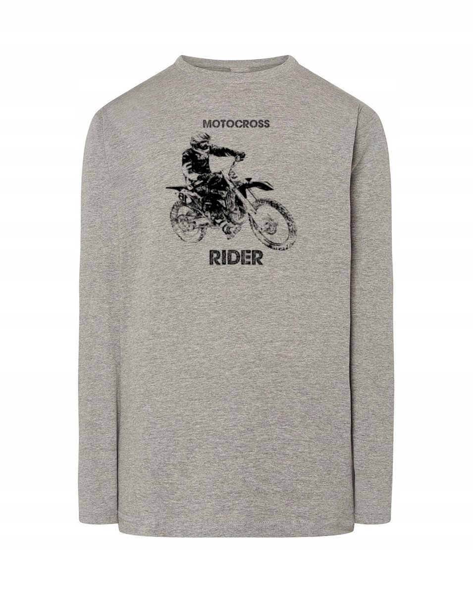 Longsleeve męski nadruk motor MOTOCROSS r.L