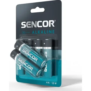 Bateria alkaliczna, AA (LR6), AA, 1.5V, Sencor, blistr, 6-pack - Baterie i akcesoria - miniaturka - grafika 6