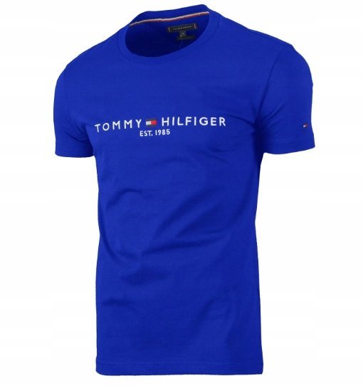 Tommy Hilfiger koszulka t-shirt męski est. 1985 niebieski roz. XL