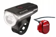 Lampki rowerowe - Lampa przednia AURA 60 i tylna SIGMA ZESTAW USB - miniaturka - grafika 1