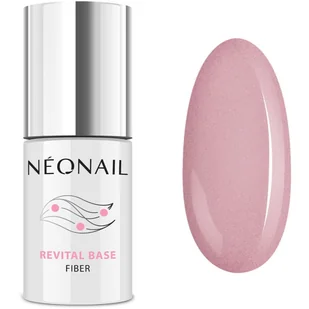 NeoNail Baza hybrydowa Revital Base Fiber Blinking Cover Pink 7,2 ml - Lakiery hybrydowe - miniaturka - grafika 1