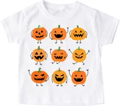 Koszulki dla dziewczynek - koszulka na dzień dyni - koszulka na Halloween - miniaturka - grafika 1