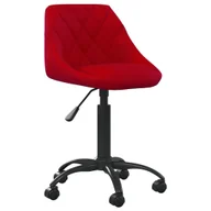 Krzesła - vidaXL Krzesło stołowe czerwone wino obite aksamitem 335366 - miniaturka - grafika 1