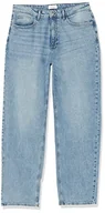 Spodnie damskie - Vila Vikelly Jaf Hw Straight Noos dżinsy damskie, Light Blue Denim/Szczegóły: wash Lbd065, 38W / 32L - miniaturka - grafika 1