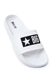 Męskie Klapki Big Star DD174700 Białe-44 - Klapki i japonki męskie - miniaturka - grafika 1