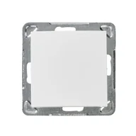 Wyłączniki światła i elektryczne - IMPRESJA łącznik jednobiegunowy BIAŁY - miniaturka - grafika 1