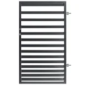 Akcesoria do ogrodzeń - Furtka Daniel ocynk czarny struktura 90 x 150 cm prawa Polbram - miniaturka - grafika 1