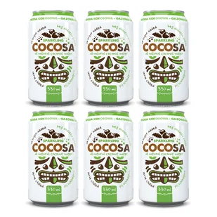Cocosa Woda kokosowa gazowana Zestaw 6 x 330 ml - Żywność - Woda - miniaturka - grafika 1