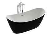 Wanny - Wanna wolnostojąca czarno biała 160 cm Rica Hydrosan ✖️AUTORYZOWANY DYSTRYBUTOR✖️ - miniaturka - grafika 1