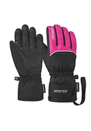 Rękawiczki - Reusch Unisex rękawiczki na palce Tommy Gore-Tex Velcro Junior ciepłe, wodoodporne i oddychające 720 black/pink glo, 5 - miniaturka - grafika 1