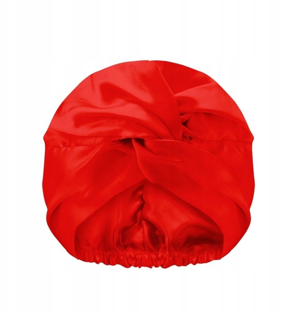 GLOV Dwuwarstwowy satynowy czepek do spania Red