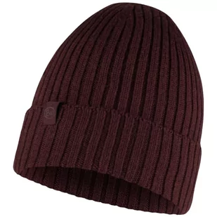 Buff Norval Merino Hat Beanie 1242426321000, Kobieta/Mężczyzna, Czapka, Bordowy - Czapki męskie - miniaturka - grafika 1