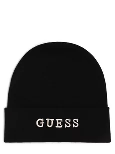 GUESS - Czapka damska, czarny - Czapki damskie - miniaturka - grafika 1