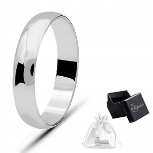 Pierścionek srebrny pr. 925 Polerowana Gładka Obrączka szer. 4 mm r. 15 - Pierścionki - miniaturka - grafika 1