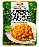 S&B Gotowy sos curry z warzywami, łagodny 210g - S&B 07488061703