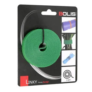 Uniwersalna taśma na rzep o długości 3m i szerokości 3cm, włoskiej firmy BOLIS. - Nasiona i cebule - miniaturka - grafika 1