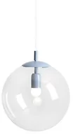 Lampy sufitowe - Wisząca szklana lampa Globe 562G16 okrągła niebieska - miniaturka - grafika 1