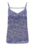 Koszulki i topy damskie - ONLY Top Nova 15222159 Niebieski Regular Fit - miniaturka - grafika 1