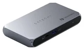 Stacje dokujące i replikatory portów - Satechi Thunderbolt 4 Slim Hub Pro Port DC 20V 1x USB 3.2 Gen. 2 1x TB4 Upstream 96W PD 3x TB 4 space gray ST-HT4SHM-EU - miniaturka - grafika 1